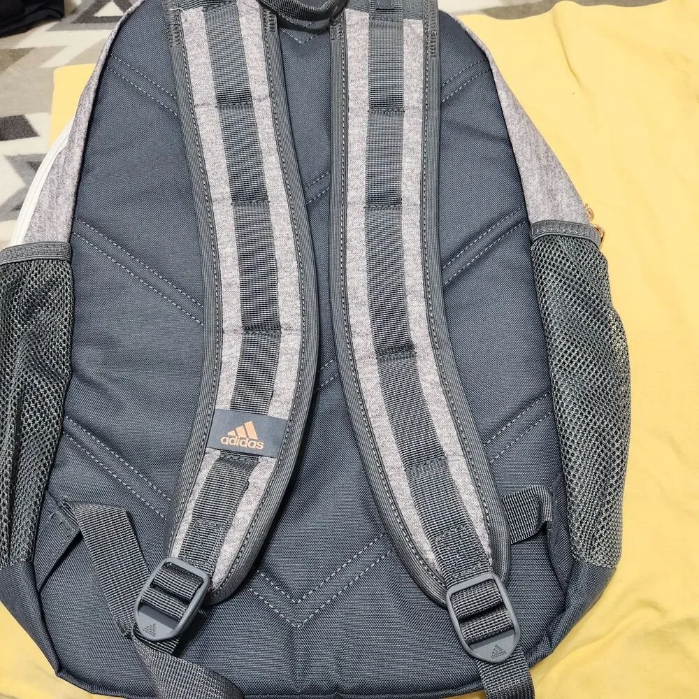 Adidas Excel 6 Backpack Gray Rose Gold Color Laptop Storage Comfortable Straps